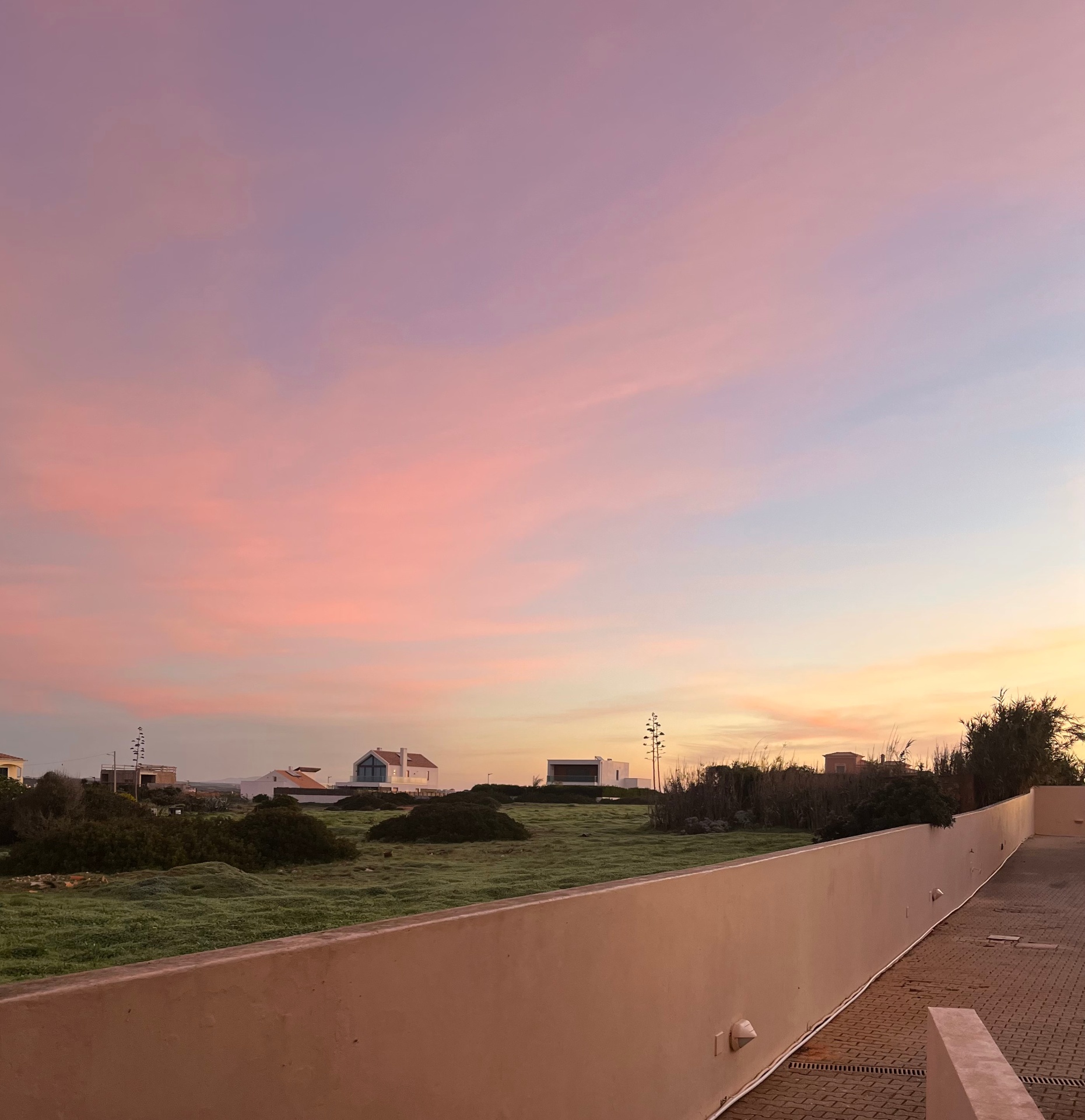 Blick von der Terrasse über die Umgebung in Sagres